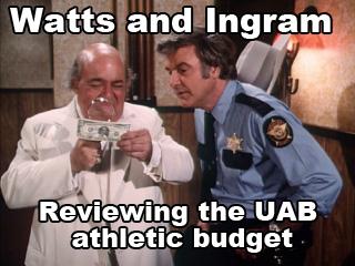 UABBackward's tweet photo. Security footage of the athletic budget cuts being made by Watts and Ingram #freeuab http://t.co/2aXNPjOtix