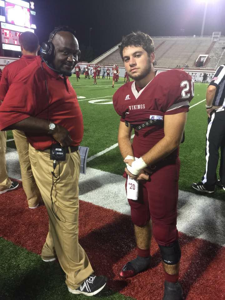 lowndeshighnews's tweet photo. Smiley has replaced coach Pruitt as head offensive coordinator for the Vikings! Way to bring us the win! http://t.co/V1nbBjTcyD