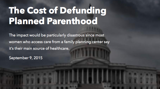 What's at stake if House Republicans succeed in defunding Planned Parenthood? A lot. ppact.io/1Q3HMFT