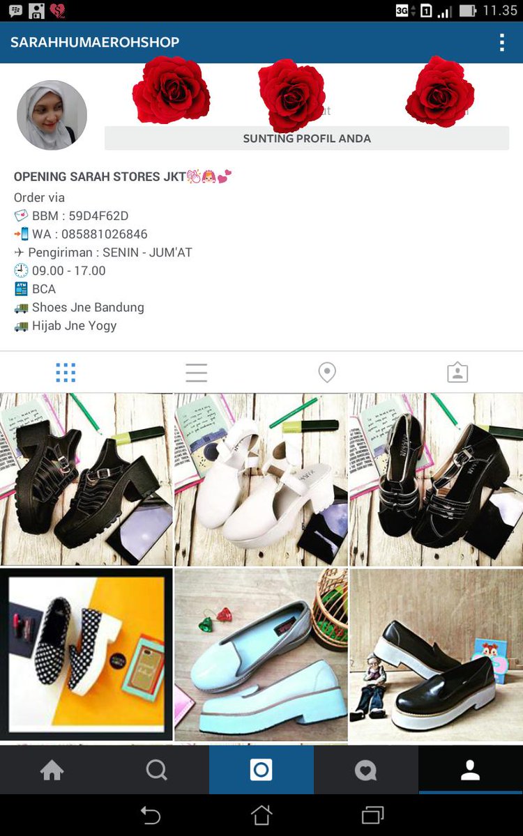 HumaerohS's tweet photo. CEK IG KITA YUK SIST OPENING STORE DOCMART NYA BANYAK HARGA PROMO HARGANYA GAK SAMPAI NGURAS DOMPET KALIAN HIHIHI😁😍 http://t.co/q7uWglhOUm