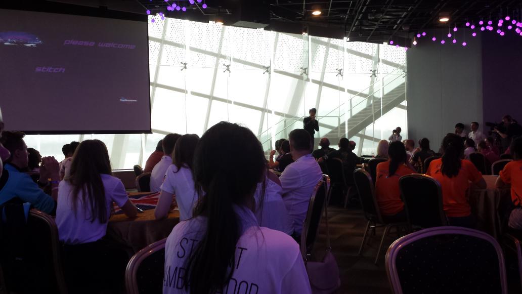 Just got to listen to a great beat box performance <a href="/Charles_Stitch/">Charles Stitch Wong</a> at the #F1inSchoolsWF