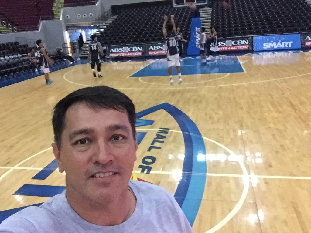 VinceHizon12's tweet photo. Lets get some shots up before the game! #CmonAdamson @UAAP78 @AdamsonUni #believe http://t.co/7eY1ceFV39