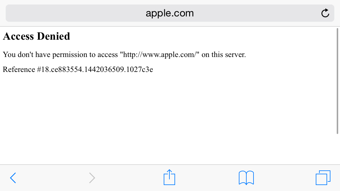 wycomco's tweet photo. Apples Website hat nen neuen "Türsteher", der mich nicht rein lässt. 😳Harte "Türpolitik" 😉 #Apple #Website #FAIL http://t.co/qTkHtNO9F9