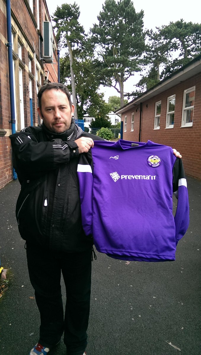 <a href="/Preventa_IT/">Preventa IT</a>  one of our happy shirt sponsors - showing off the new kit. Thank you for supporting #cajfc #grassroots