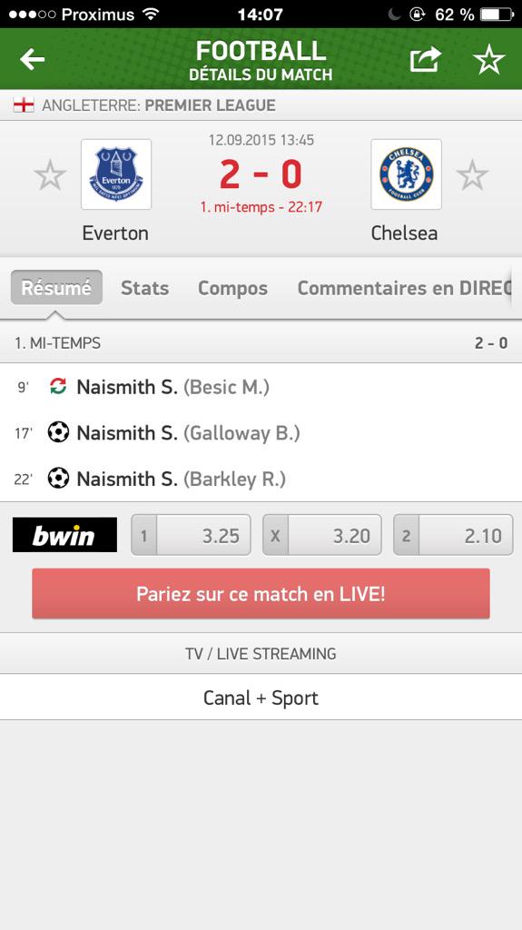 JStephany_'s tweet photo. Lukaku? No, Naismith? Yes. #EVECHE http://t.co/hplfYM0E04