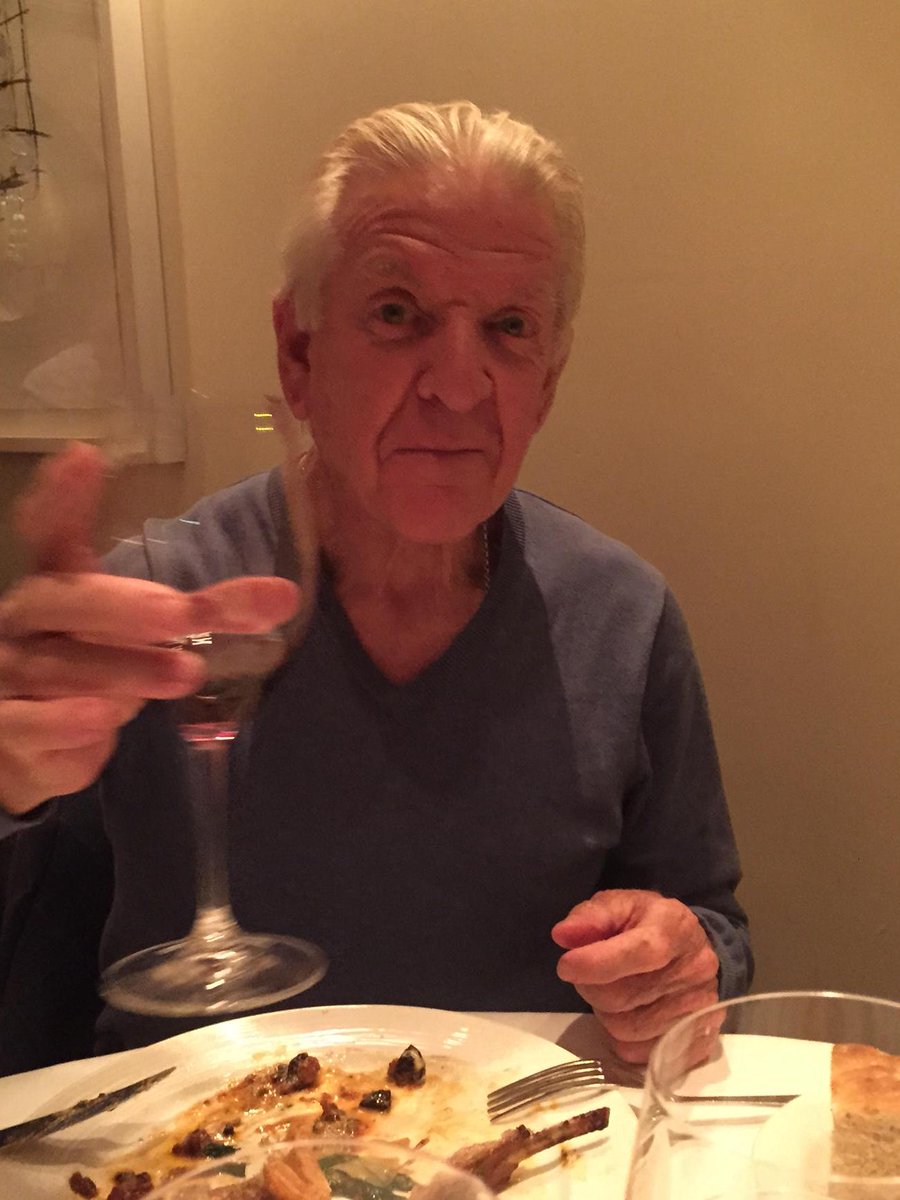 DanRebellato's tweet image. We spent yesterday evening with one of those immigrants flooding in from the Continent. He's my dad and he's lovely.