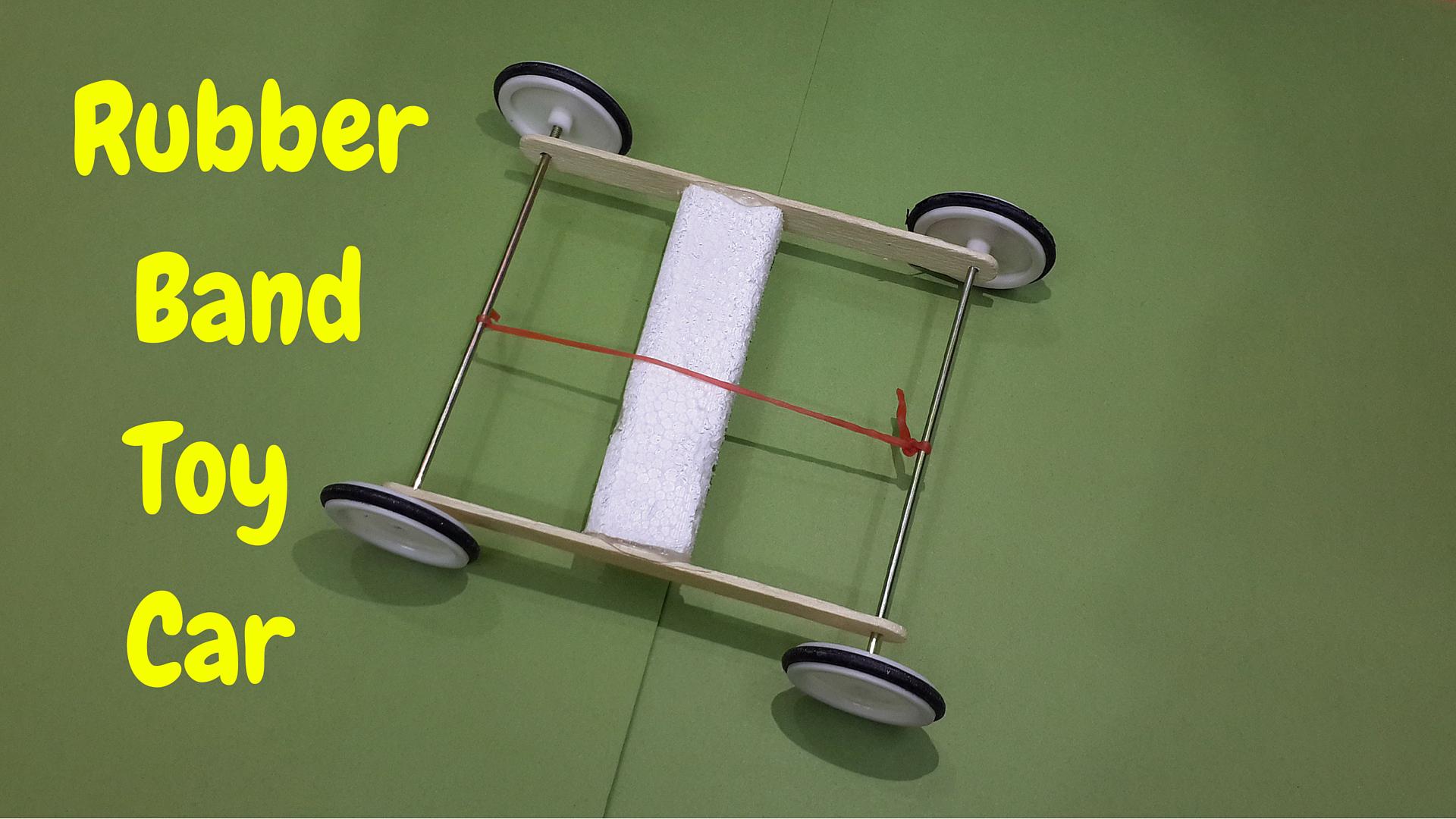 how to make a rubber band car