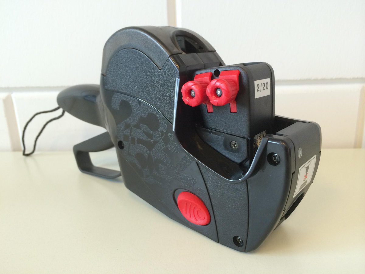 #prijstang #prix #labeller Prijstangen van Prix, voor diverse afmetingen etiketten leverbaar.