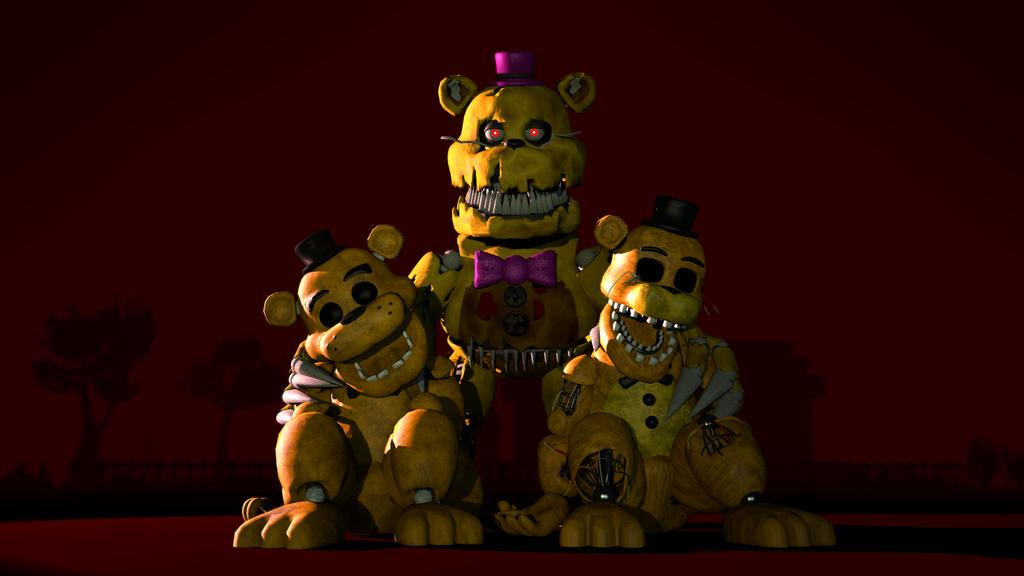 Gᴏʟᴅᴇɴ Fʀᴇᴅᴅʏ [GF🎩] on X: Fredbear, Golden Freddy (1