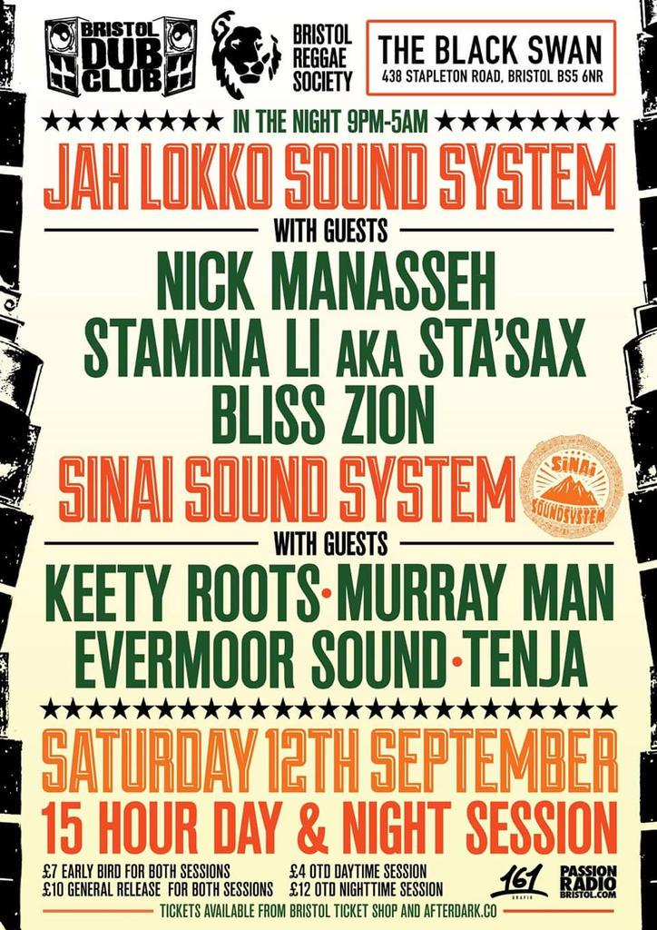 ReggaeBristol's tweet photo. Today! All roads lead to the Black Swan... http://t.co/26CI22fqcx