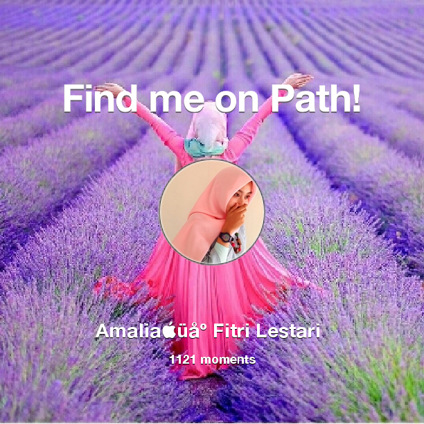 amaaliafl's tweet photo. I've shared 1,121 memories with my friends on #Path - see them now at http://t.co/pJ6XSSMbec! #thepersonalnetwork http://t.co/GTWDs7i72p