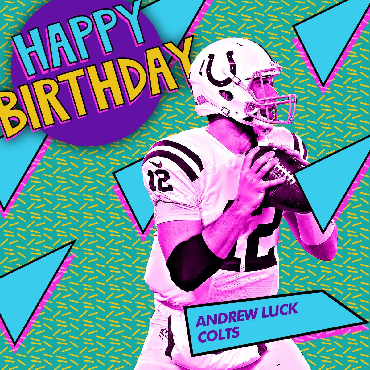 One of the best QBs in the game. And he\s only 26 years old. Happy Birthday Andrew Luck! 