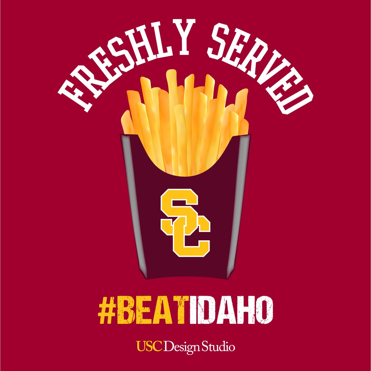 Its Game Day! Stop by the <a href="/USCBookstore/">USC Bookstore</a> before the game &amp; get your #FreshlyServed button!! #USC #FightOn #BeatIdaho