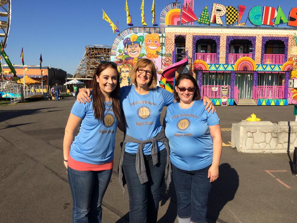 LucindaWGUWA's tweet photo. #WGU100
Two WGU Washington students met their mentor today for the first time ever at the Washington State Fair. http://t.co/Yf3ZbmXmWO