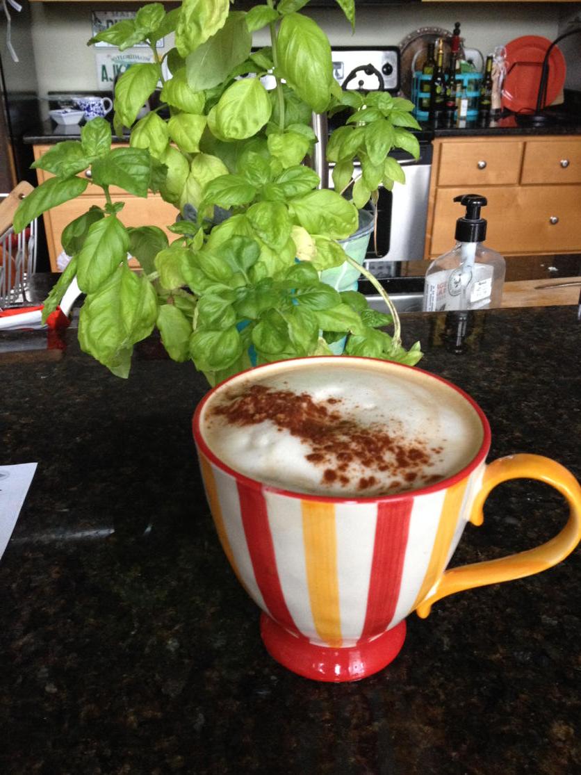 Starbucks anniversary Bold and organic almond milk latte.   Some things don't need to be beautiful to be good.