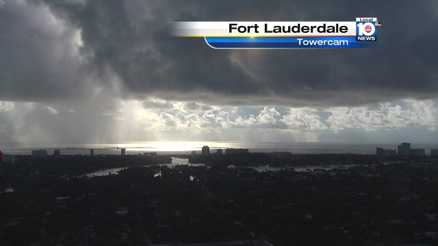 Grey clouds rolling over Ft. Lauderdale. Will it be a stormy Saturday? Weather Authority has the answer. Join us now! http://t.co/odgpHJixZ0