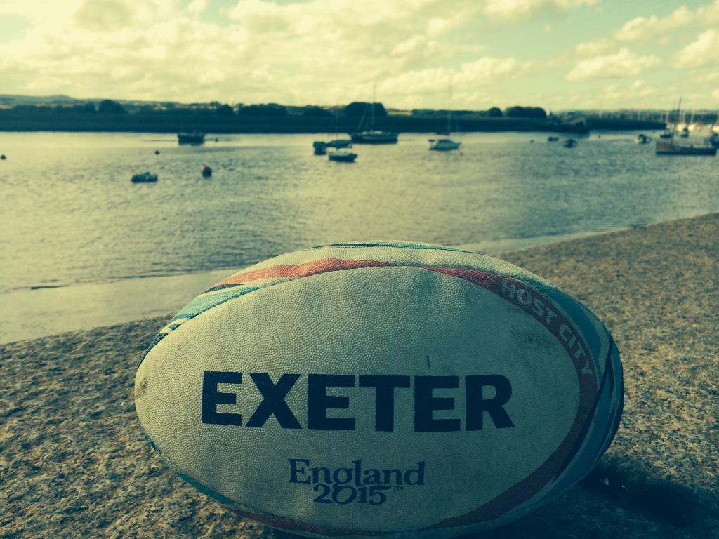 RWC2015Exeter's tweet photo. Just a few miles from @SandyParkExeter the beautiful town of Topsham situated on the Exe Estuary #6days #TryExeter http://t.co/FHrwGZhPSG