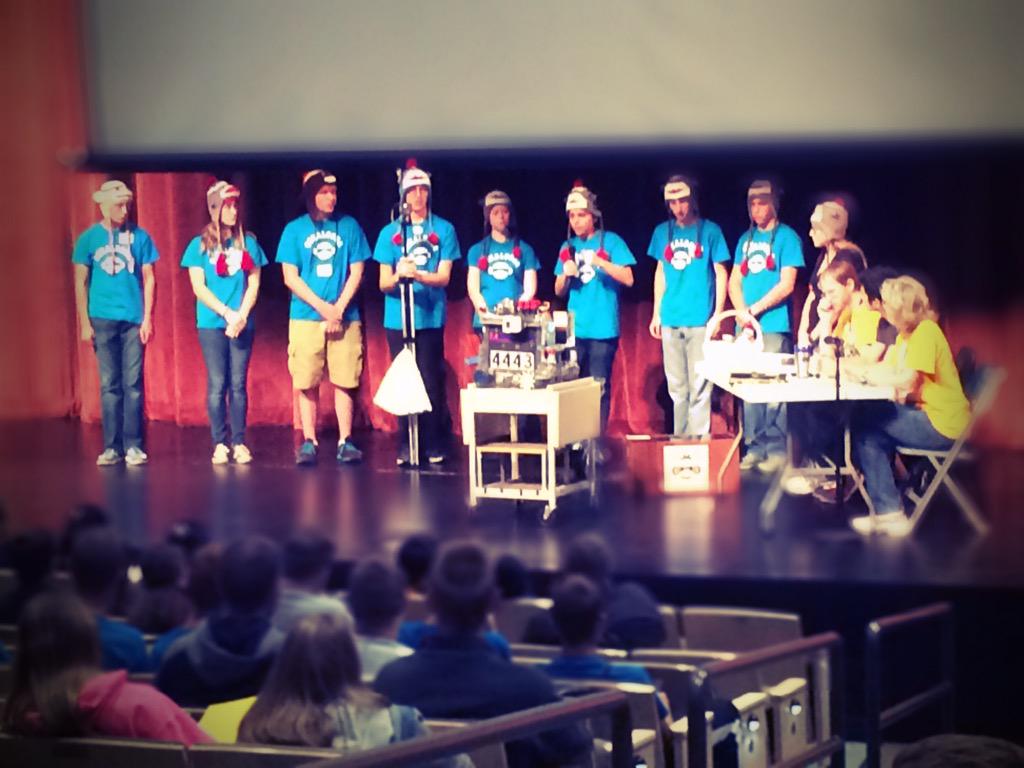 Nice job at the mock judging today <a href="/4443SockMonkeys/">Sock Monkeys</a>  #FTCkickoff