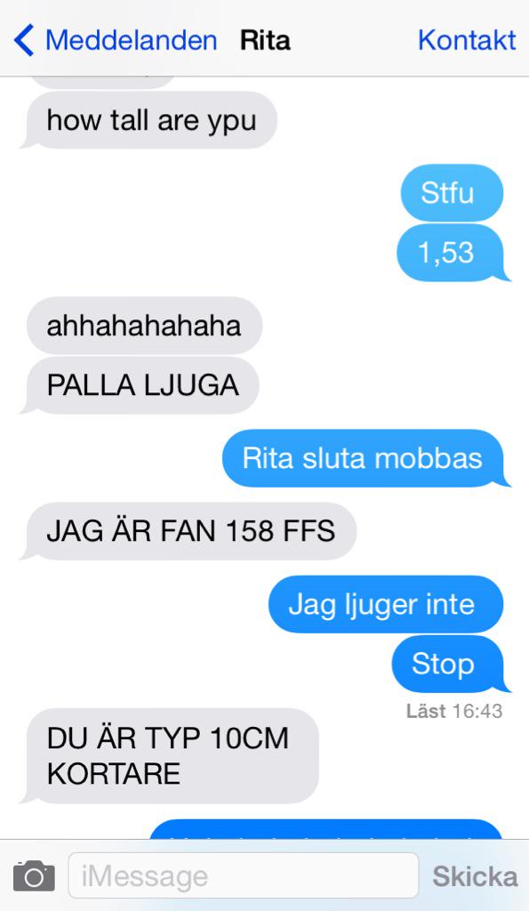 kamand98's tweet photo. Detta i samband med denna videon, http://t.co/Dtkz9dUa3V , stoppa denna kvinna, stå upp mot mobbing. #stoprita http://t.co/DhDVCK2FMH