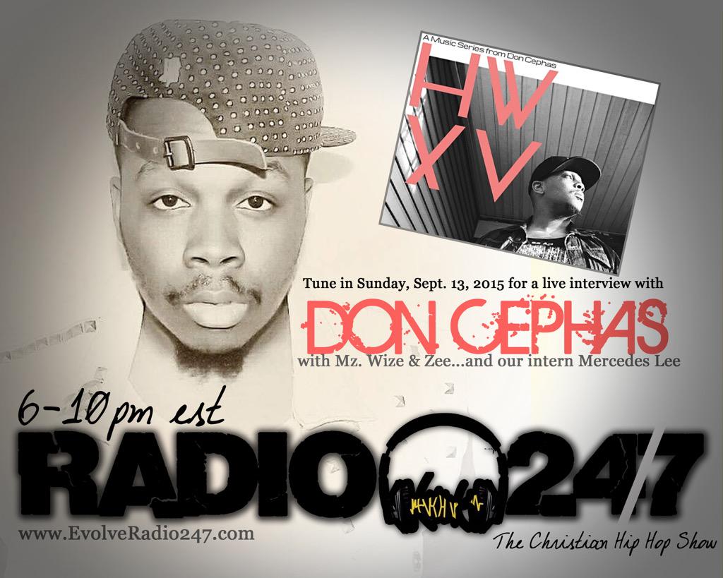MZ_Wise143CHH's tweet photo. Looking forward to my Interview tomorrow night with @doncephas!! This guy is so talented! #CHH #EvolveRadio #TuneIn http://t.co/B9V55UXk5L