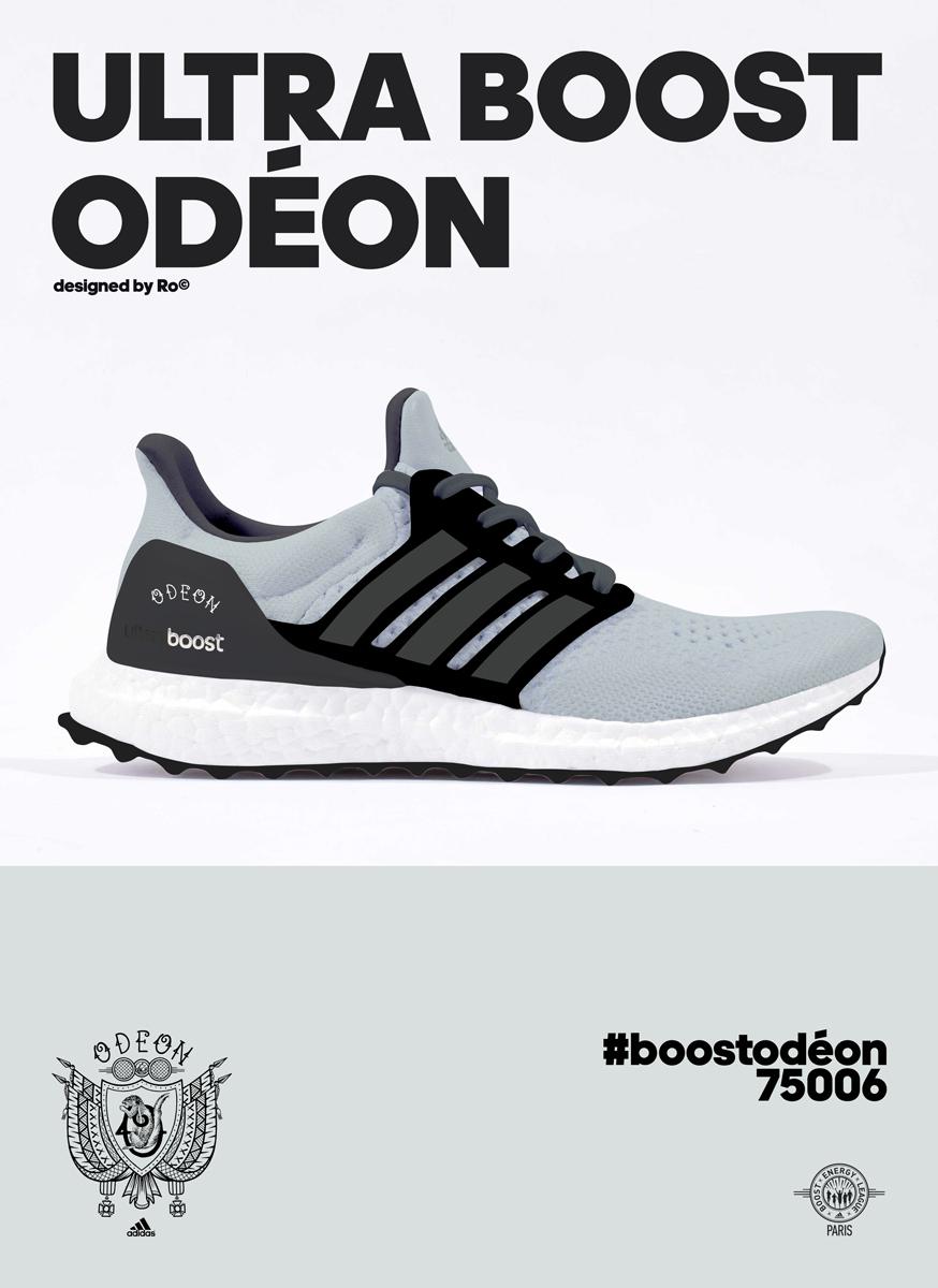 AR_Jaures's tweet image. .@adidasFR #ultraboost @BoostOdeon #boostodeon #boostjaurès designed by @thecameROscope  avec le bon code postal