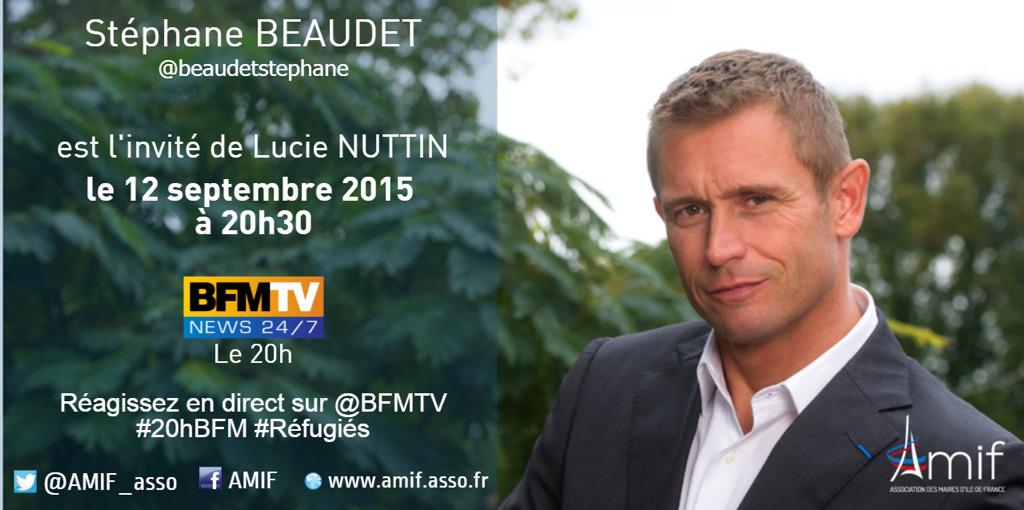 @beaudetstephane invité par Lucie Nuttin sur @BFMTV #20hBFM à propos des #réfugiés #BFMTV