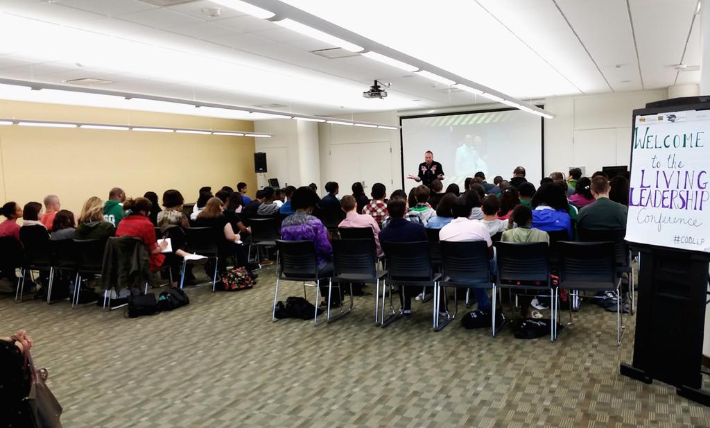 CODStudentLife's tweet photo. Living #Leadership Conference today! 70+ campus leaders here to learn with @mikefritzspeaks! #CODLLP #codstudentlife http://t.co/rD4FcfOj8Z