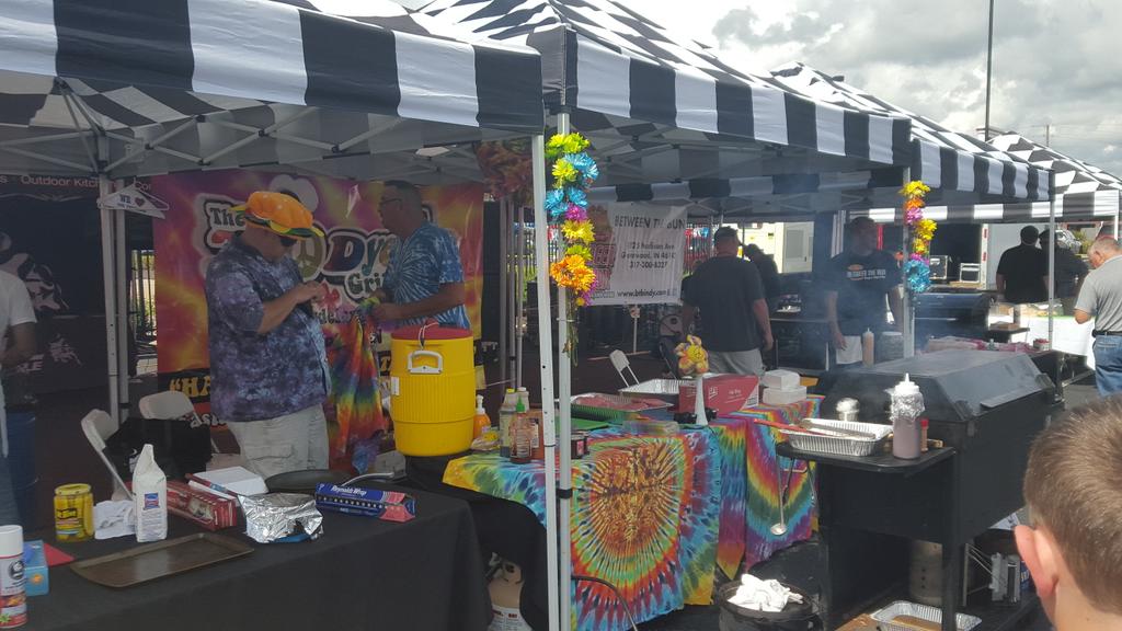 gingerk1972's tweet image. At the Bull Burger Battle food competition in Indianapolis!,