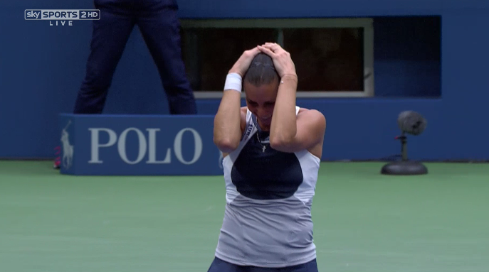 SkySportsTennis's tweet photo. GRAND SLAM CHAMPION.

It's a maiden major for @flavia_pennetta.

#BigAppleDreaming http://t.co/WDzo3iokQA