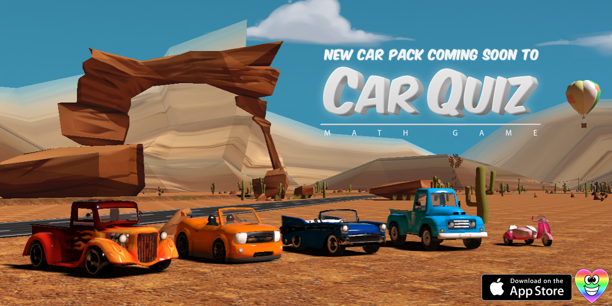 smilemorestudio's tweet photo. New Car Pack coming soon to #CarQuizMathGame!
#screenshotsaturday #gamedev #mathed #teachers #parents #mathchat RT http://t.co/zkQgJxOnnw