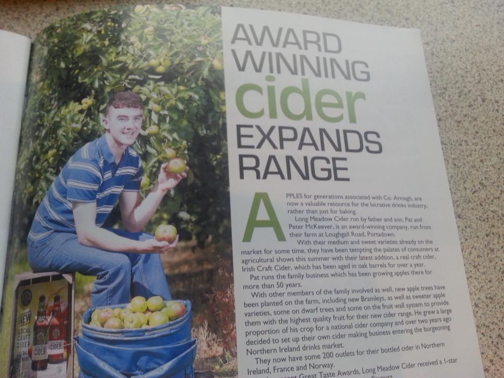 LongMeadowCider's tweet photo. Great pics and editorial @donaldsonBrian #farmingjournal #TheImpartialReporter @Food_NI #craftcider #buyNI http://t.co/AjrHeJq26N