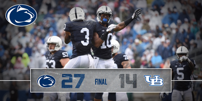 Penn State wins 27-14! 
We can’t wait to see our family in Beaver Stadium next Sat. for #PennStateStripeOut
