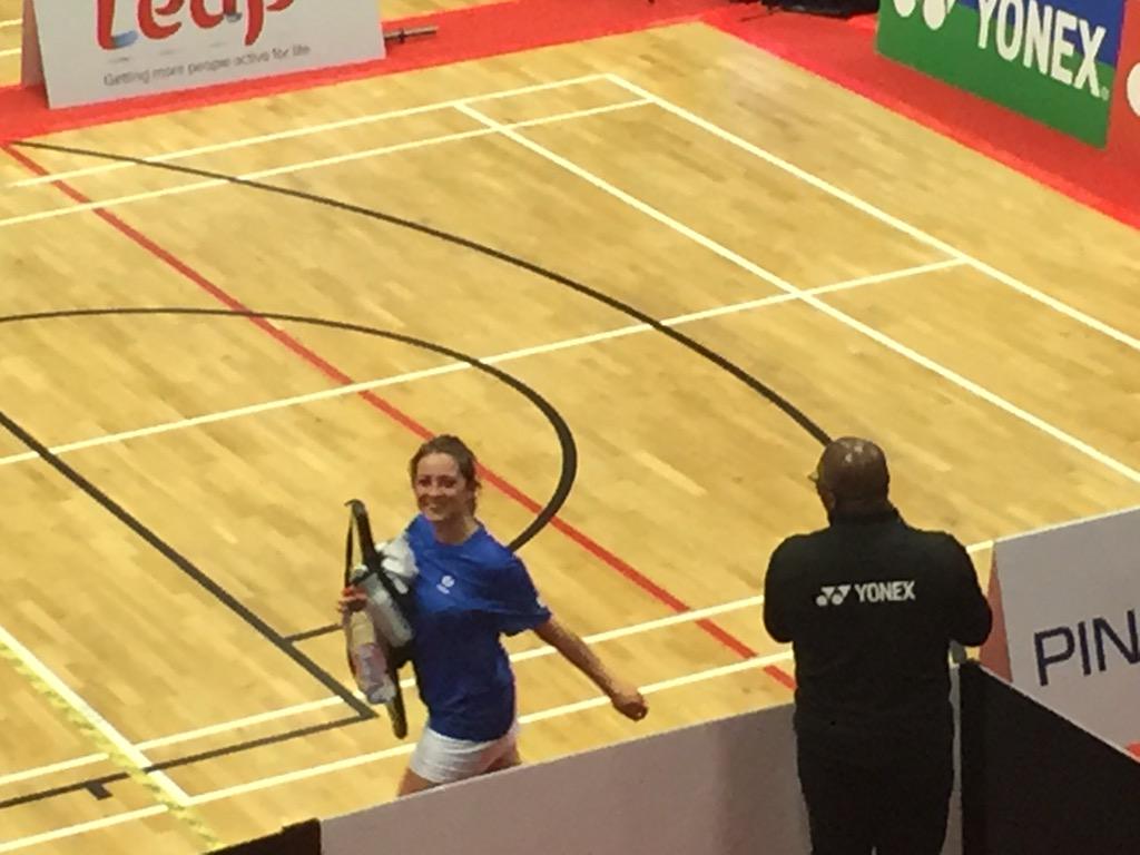 RichardRemaud's tweet photo. Faustine Noël offre une nvle finale à la France aux Monde Parabadminton Allez les Bleus demain #wpbc2015 🔵⚪️🔴 http://t.co/04AzDp62Np