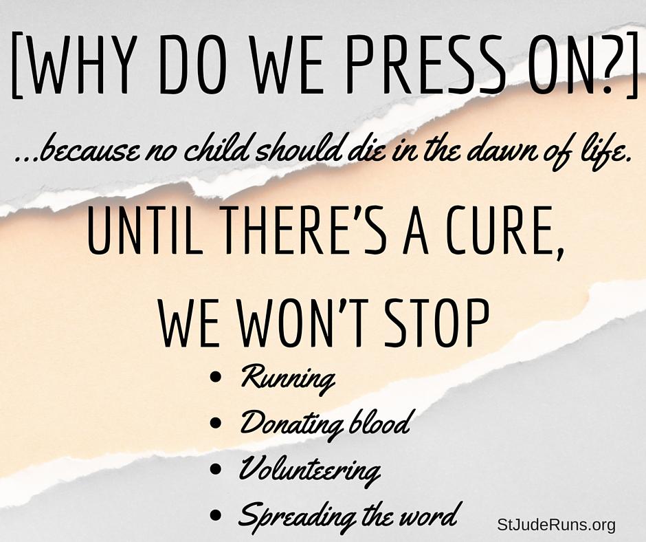 What's your reason? <a href="/StJude/">St. Jude</a> #StJudeRuns #StJude