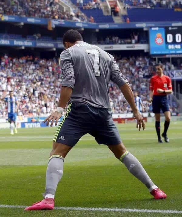 After 3 games in La Liga:
Barcelona = 4 Goals
Cristiano = 5 Goals