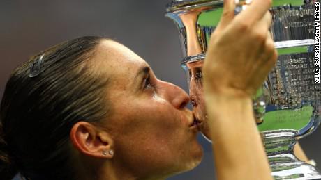 cnnbrk's tweet image. After winning her 1st grand slam title at U.S. Open, Flavia Pennetta says she's retiring. cnn.it/1Nw7N37