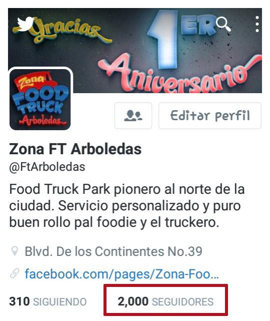 Gracias x acompañarnos en este viaje. Llegamos a 2mil follwers reales!! #YoSiQuieroFoodTrucksSanos #NOCuotasIrreales
