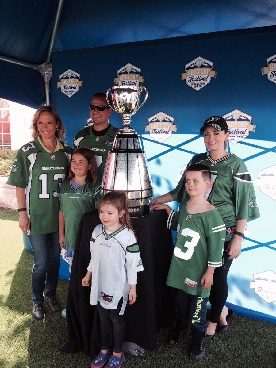 CFL's tweet photo. The 🏆 is in the house! #CFLGameDay http://t.co/5ilSaiX4BP