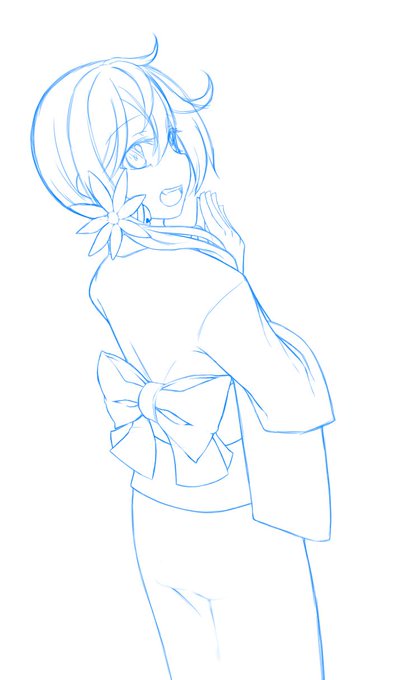 #今日の曙さん
曙さんとデート(下描き) 