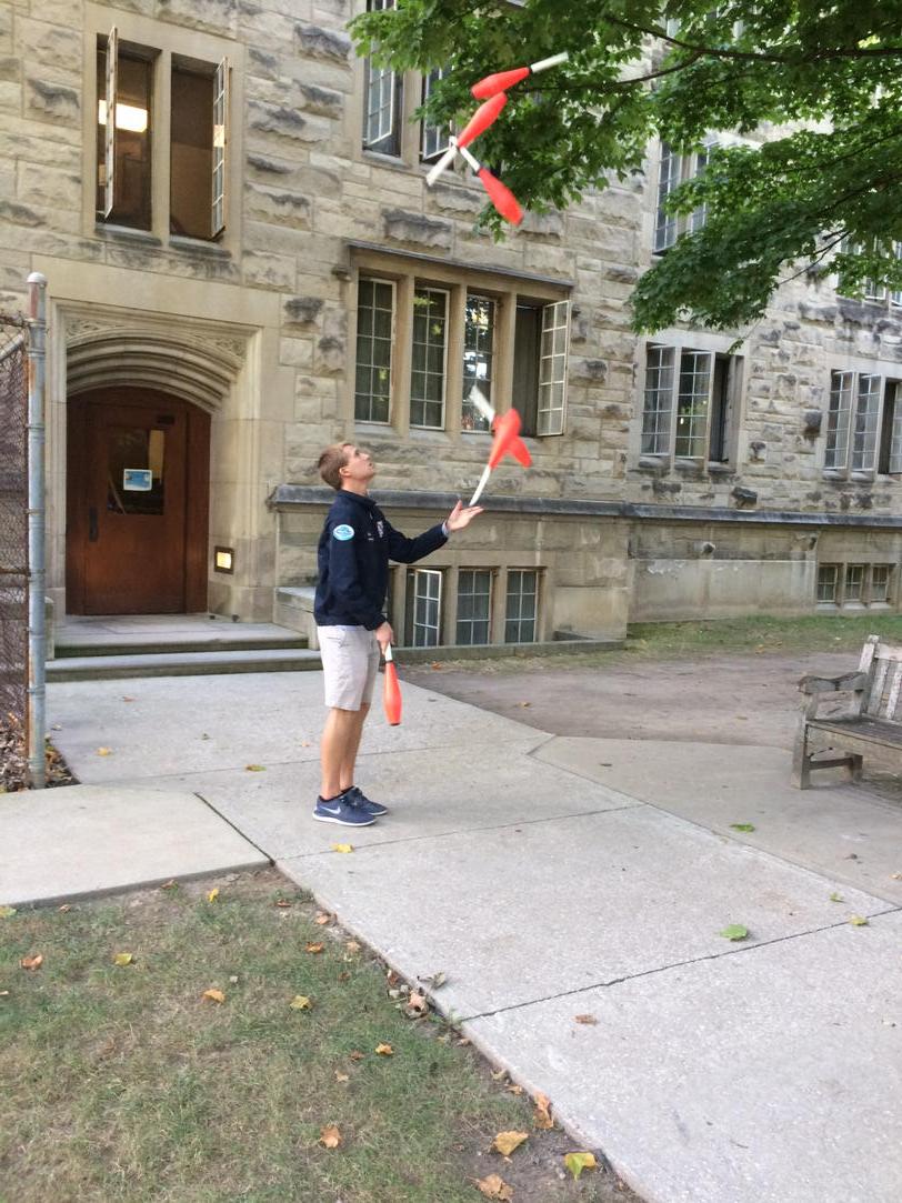 ButlerUpolice's tweet photo. Don't try this at home. @RossHallBU http://t.co/5VqYx56QXz