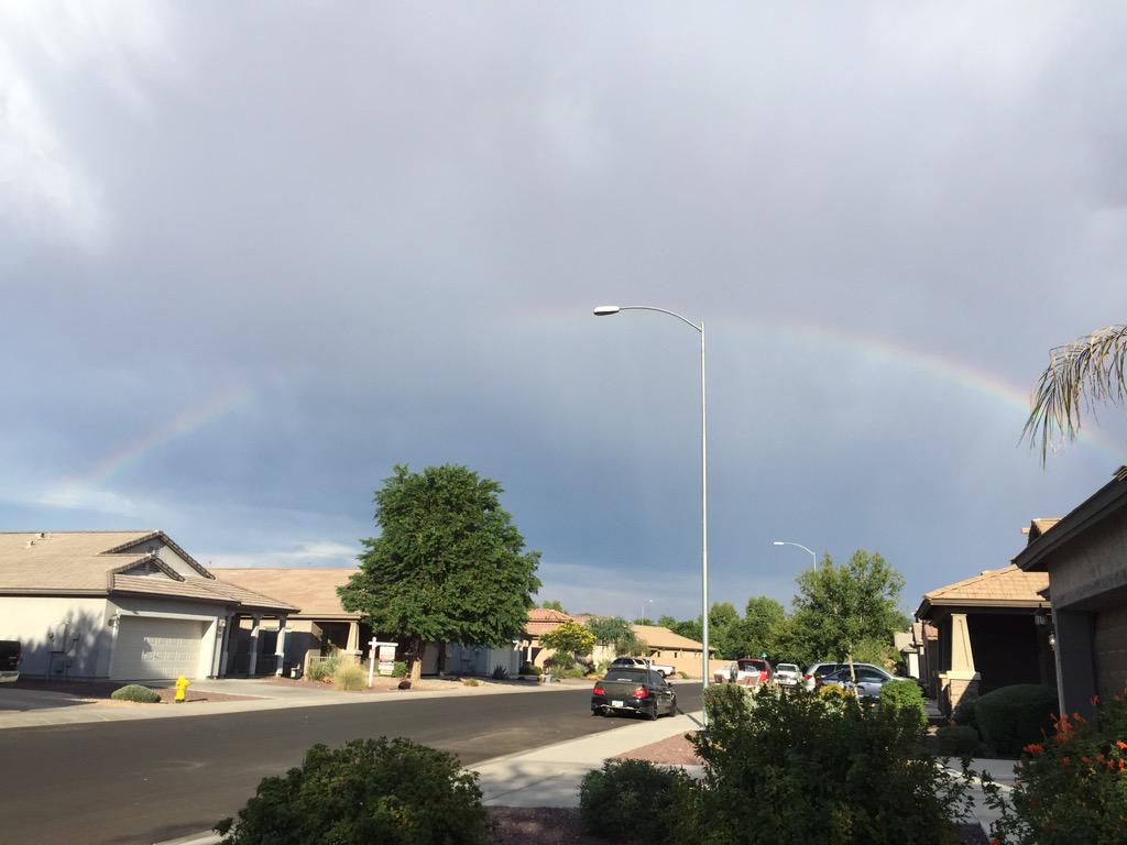 larryreeves's tweet photo. Check out this #rainbowintercept in my 'hood http://t.co/vJEvz0aLuY