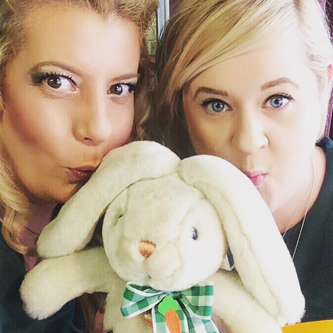 TrixieLeRue's tweet photo. We found @CFLRABBIT he is spending the game with us!! #AllHeartsEsks @CFL @EdmontonEsks #LDRematch #touchdown 💛💚🏈💚💛 http://t.co/hM038sm6SR