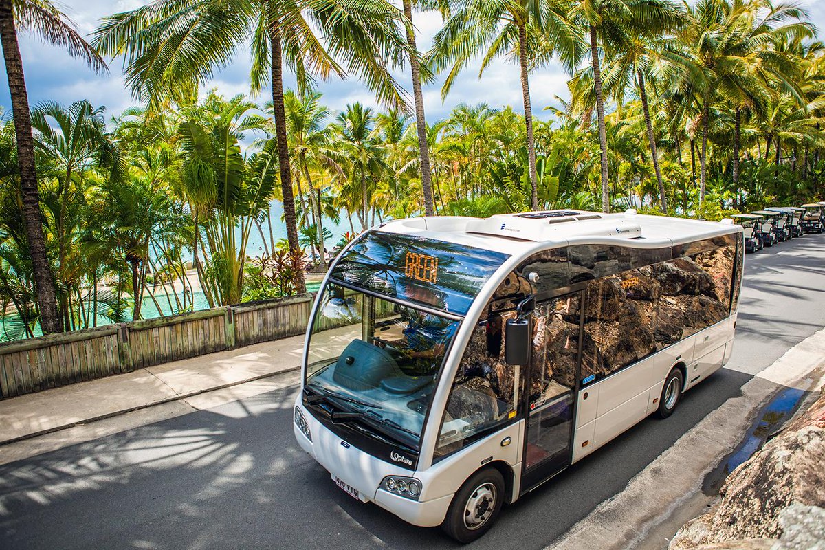 Optare Solo's in Paradiese on Hamilton Island