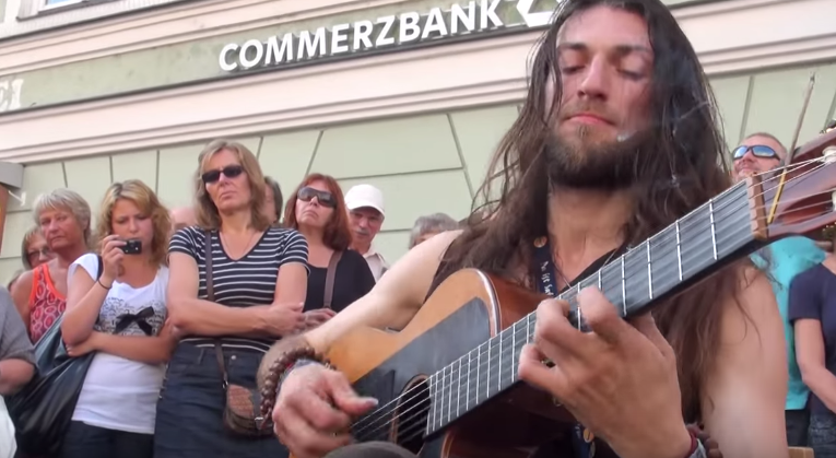 BlueMarbleLife's tweet photo. This could be Austin in a few weeks... on the streets.  #GorillaGuitar #BB17 http://t.co/E8Vi0B5cHA