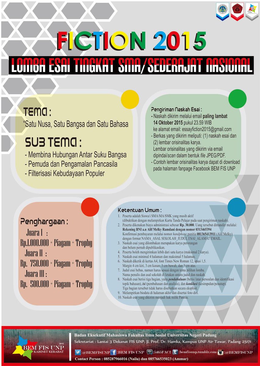 Lomba Essay Tingkat SMA/MA se-Indonesia
<a href="/SMAN1Pontianak/">SMAN 1 Pontianak</a> <a href="/sman1_bjm/">SMAN 1 Banjarmasin</a> <a href="/SmansaDepok/">SMA Negeri 1 Depok</a> <a href="/smansaPLK/">SMAN 1 Palangkaraya</a> <a href="/smansasemarang/">SMAN 1 Semarang</a>