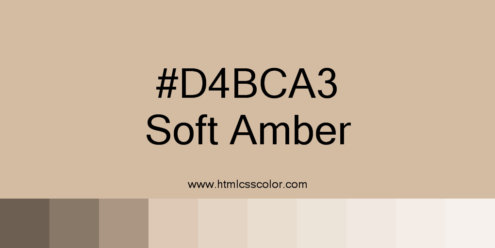 color_html's tweet photo. http://t.co/ZdvYBXNkNC
Color #D4BCA3, RGB (212, 188, 163). Color name: #SoftAmber. #color #design #art #html #css http://t.co/ZP8Ka342dP