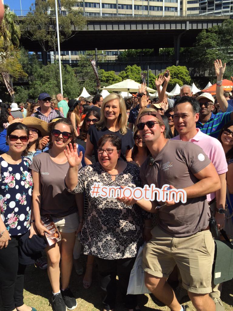 Come to the smooth Star's Stage now to get a photo with the gorgeous <a href="/melissadoyle/">Melissa Doyle AM</a>! #smoothchocfest
