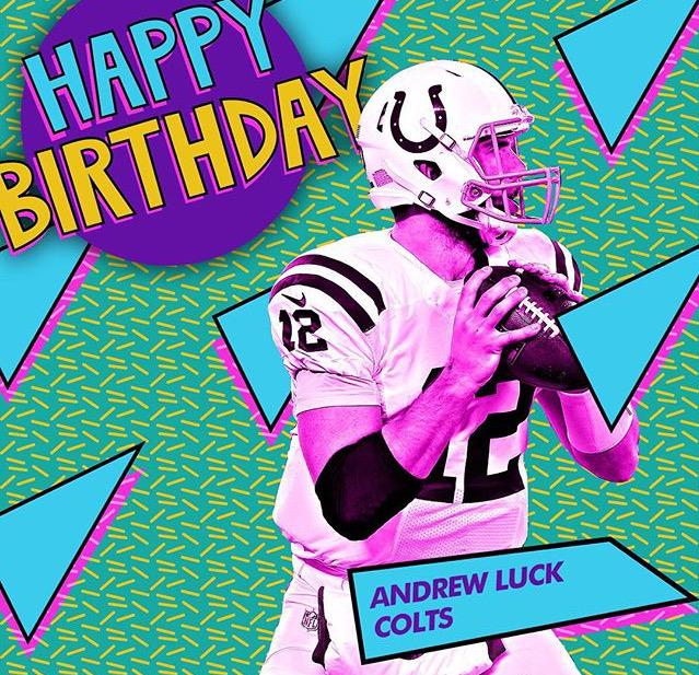 Happy birthday to the best QB in the league today Andrew Luck!!! 