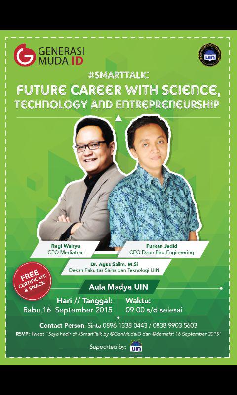 Future career with science, technology and Entrepreneur cc : @HMPSosiologi