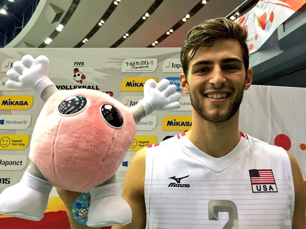 JVA on X: "#FIVBMWCup USA won 5th successive victory here in Hiroshima! USA(@usavolleyball)' s Aaron Russell won MIP Prize!!! http://t.co/JW7BsHUQxx" / X
